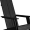 Flash Furniture Black Modern Dual Slat Back Adirondack Chair JJ-C14509-BK-GG - alternate 2